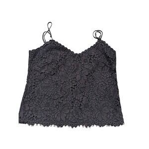 Ralph Lauren Lace Cami Top Women's Brown Floral Sleeveless Tank Top S